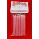 VELAS ROSAS  8 CM DE CUMPLE X 10 EN BLISTER  
