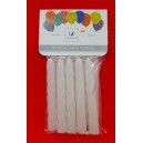 VELAS DE CUMPLE 8 CM  BLANCAS X 10U EN BLISTER