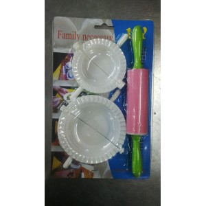 MOLDE PARA EMPANADAS + PALITO DE AMASAR
