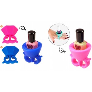 ANILLO SILICONA PORTA ESMALTE DE U&Ntilde;AS