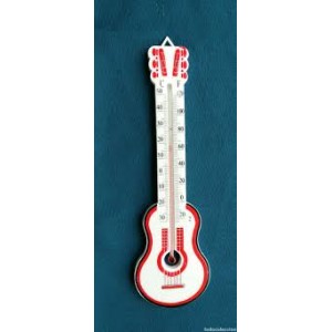 TERMOMETRO GUITARRA PLASTICO EN BLISTER