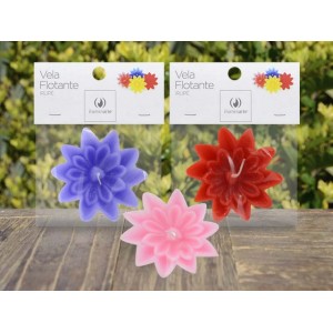 VELA FLOTANTE IRUPE 4X10 CM