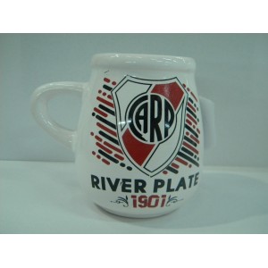 MATE CERAMICA RIVER PLATE 