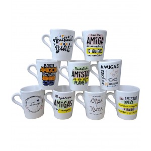 TAZA CONICA CERAMICA DIA DEL AMIGO
