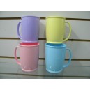 TAZA PLASTICA COLOR PASTEL 10X8