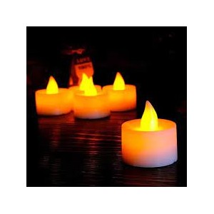 VELA LED A PILAS LUZ CALIDA