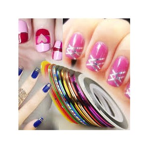 HILOS X 10 ROLLOS DECORATIVOS PARA U&Ntilde;AS 