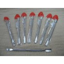 REPUJADOR DOBLE DE ACERO EN ESTUCHE