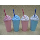 VASO INFANTIL LISO TAPA HELADO Y SORBETE