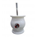 MATE FUTBOL RIVER  CON BOMBILLA
