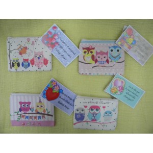 MONEDERO BUHO 11X9 BUHOS CON CIERRE