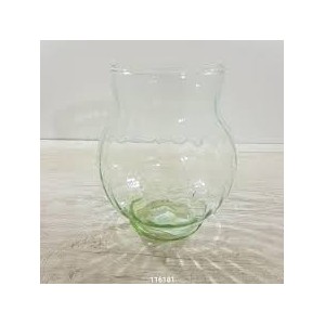 FLORERO MAXI VIDRIO TRANSPARENTE 14X8