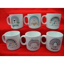 TAZA MUG ARCO IRIS CERAMICA