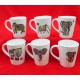  TAZA CONICA CERAMICA ELEFANTES DE LA FORTUNA