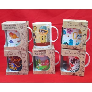 TAZA MUG INFANTIL ESTAMPADO EN CAJA DECO