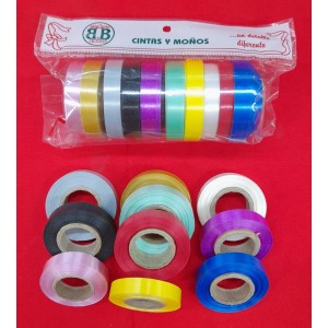 ROLLITOS DE CINTA 10MMX10MTS -10COLORES