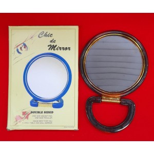 ESPEJO CAREY DOBLE FAZ 18 CM CON AUMENTO N&deg; 8