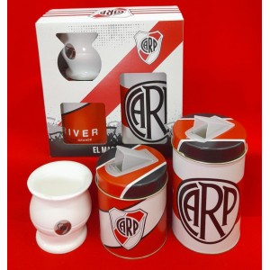 KIT MATERO 3 PZAS RIVER S/BOMBILLA EN CAJA REGALO