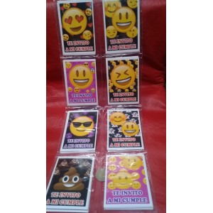 INVITACION DE CUMPLEA&Ntilde;OS X 200 EMOGI