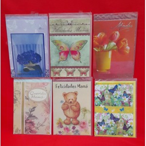 TARJETA TRIPLE CON SOBRE MAMA