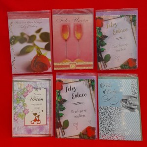TARJETA TRPLE CON SOBRE BODA-ENLACE