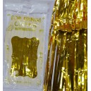  CORTINA TIRRA METALIZADA 1X2 MTS DORADA