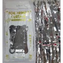  CORTINA 1X2 MTS TIRAS METALIZADA PLATEADA