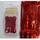 CORTINA 1X2MTS TIRA METALIZADA ROJO