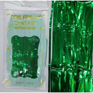 CORTINA 1X2 MTS METALIZ VERDE