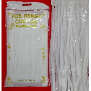 CORTINA 1X2 MTS METALIZ. BLANCA