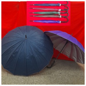 PARAGUAS LARGO LISO 15 RAYOS 