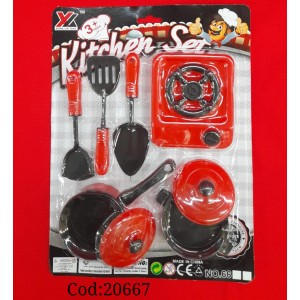 SET DE COCINA EN BLISTER CACEROLAS