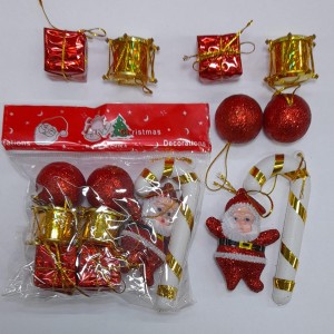 ADORNITOS X8 CHICOS CON PAPA NOEL