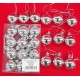 BOLAS NAVIDEÑAS X 12 N°3 CM PLATA EN CAJA PVC