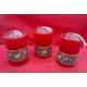 VELONCITO NAVIDEÑOS 5 CM ROJOS