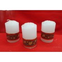 VELONCITO NAVIDE&Ntilde;O 5 CM BLANCOS