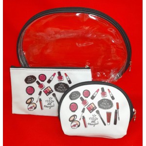 PORTA COSMETICOS X 3