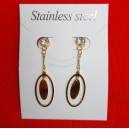 ARO ACERO DORADO COLGSNATE C/STRASS