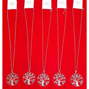 COLGANTE CADENA CON DIGE ARBOL C/APLIQUE