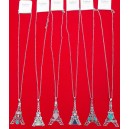 COLGANTE CADENA CON DIGE TORRE EIFEL CON APLQIUE