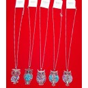 COLGANTE CADENA CON DIGE BUHO CON APLIQUE