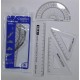  SET GEOMETRIA 4 PZAS 15 CM EN ESTUCHE
