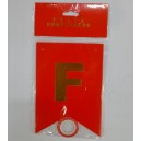 BANDERIN FELIZ CUMPLEA&Ntilde;OS ROJO