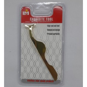PINZA PARA COLOCAR PESTA&Ntilde;AS DORADA