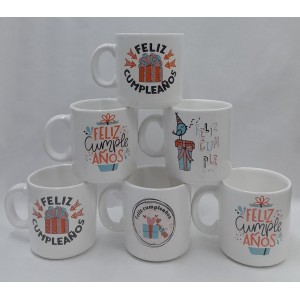 TAZA MUG CERAMICA FELIZ CUMPLEA&Ntilde;OS