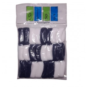 COLITAS X 24 BLANCAS Y AZUL