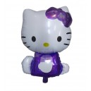 GLOBO SILUETA KITTY METALIZADO 65 CM