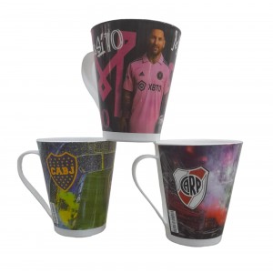 TAZA PLASTICA CONICA FUTBOL 