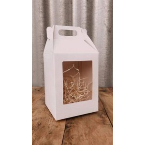 CAJA BLANCA  9X9X12 FRENTE VISOR FRASES