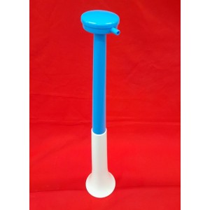 CORNETA LARGA 54 CM CELESTE Y BLANCA